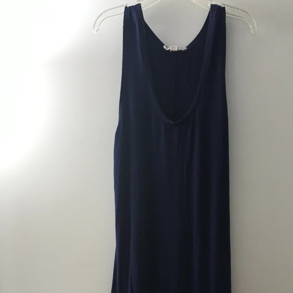 Navy cotton tank dress